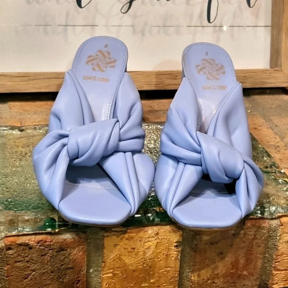 Sam & Libby Heel Sandals Sintectico Wmns Sz 8 - Picture 2 of 9